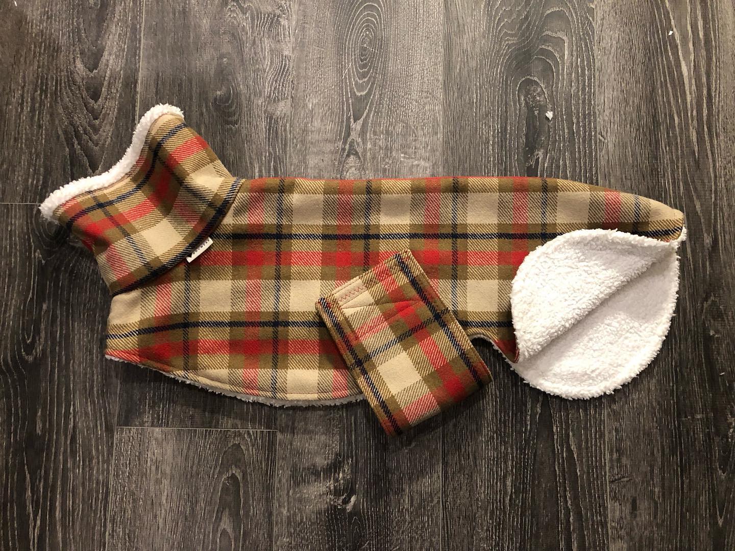 Tartan Beige-Rot